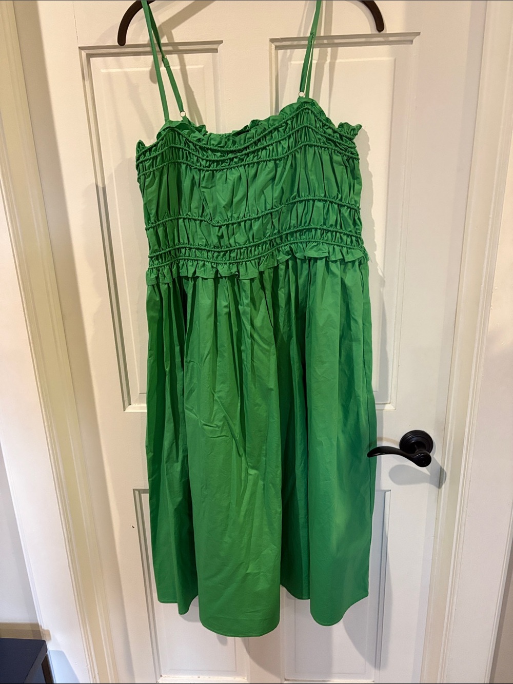 Women's Green Smocked Sundress